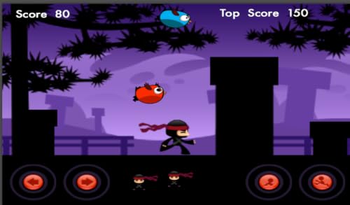 Oiseau Versus Ninja: jeu gratuit de Dodging mignon pour les enfants, filles, garçons – vue 4