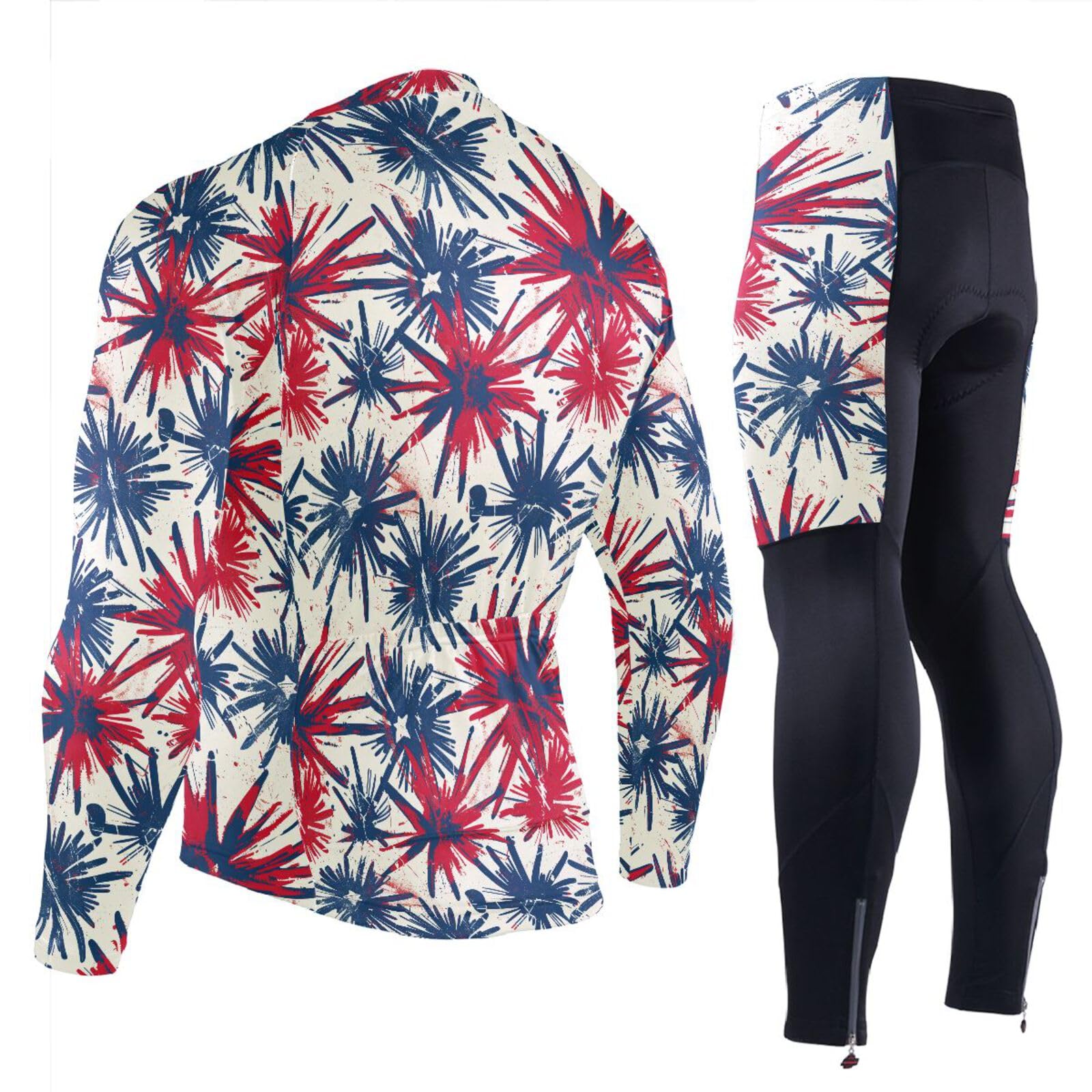 Ärmel-Radtrikot mit Taschen, schnelltrocknend, kaltes Wetter, 3D-gepolstert