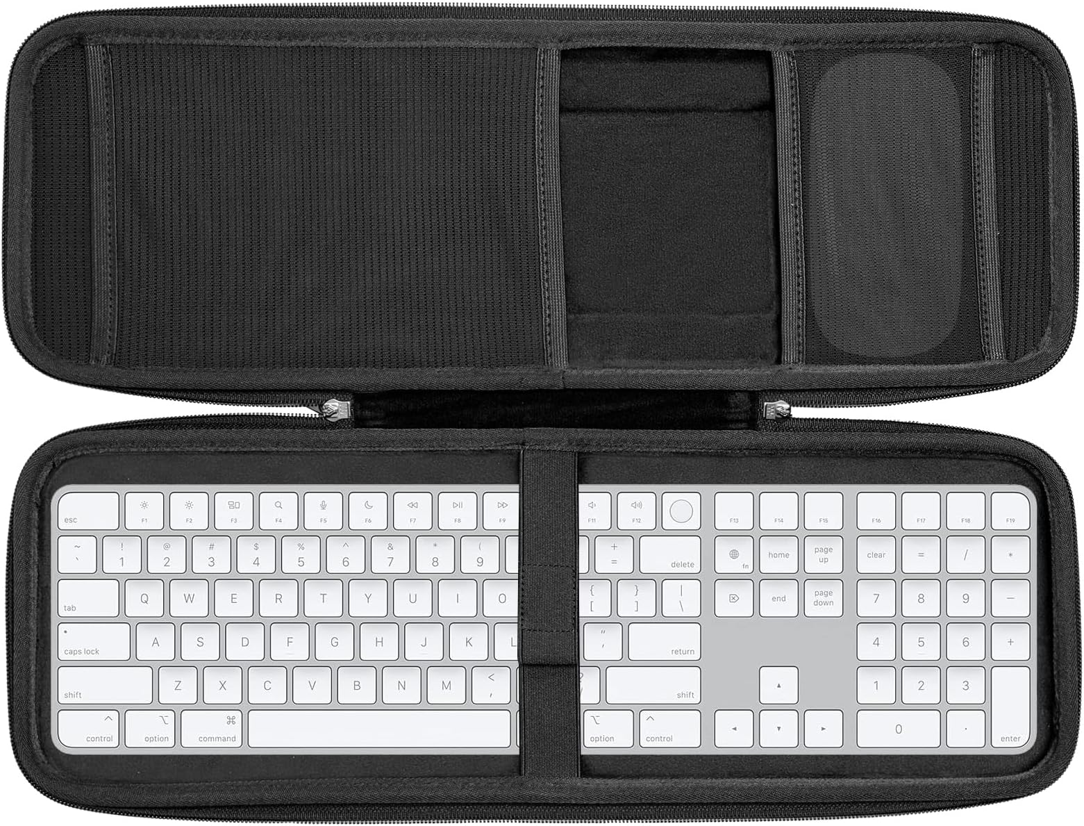 RAIACE Hard Storage Case for Apple Magic Keyboard + Magic Mouse (Case Only) - Black