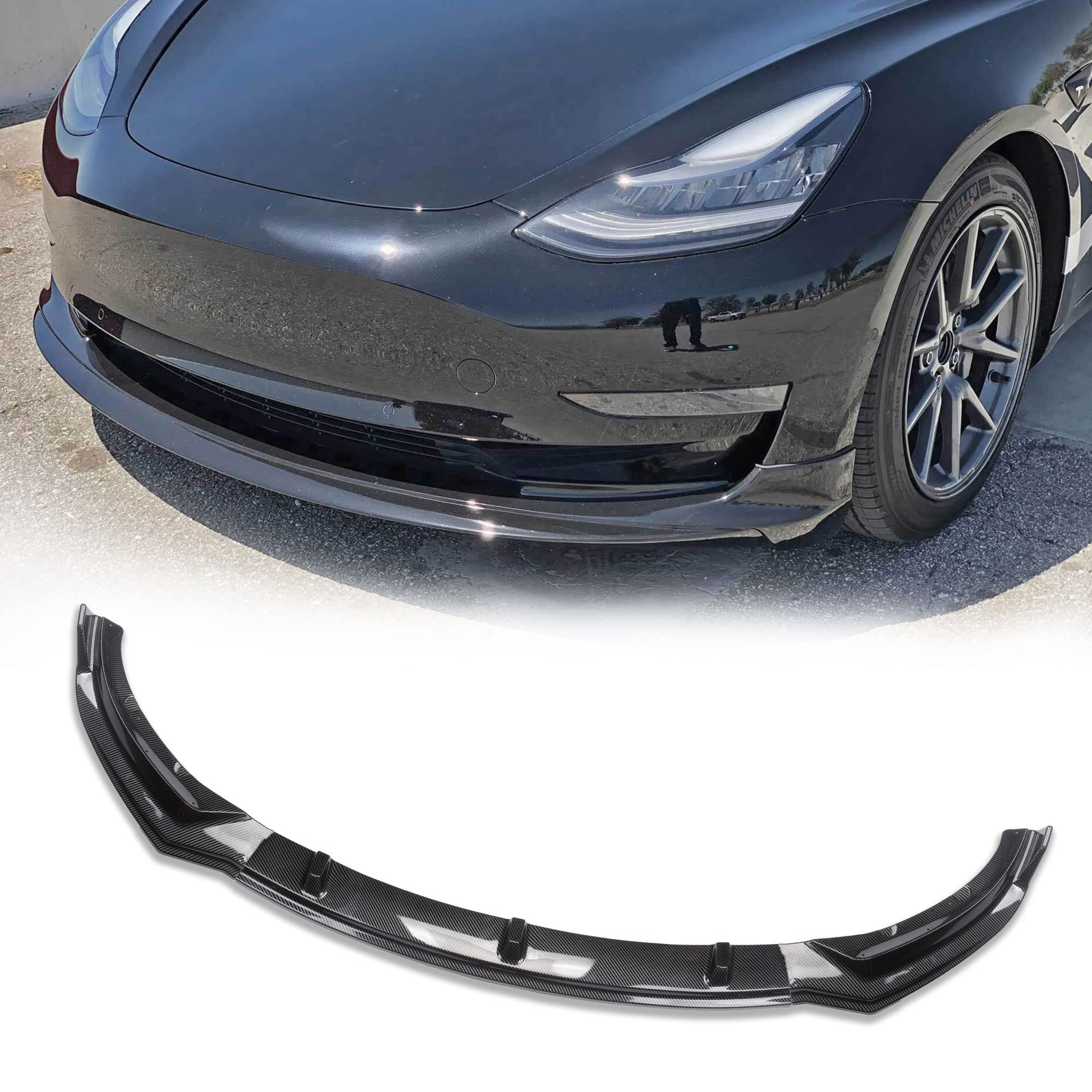 Photo 1 of Dasbecan Front Bumper Lip kit Compatible with Car Glossy Mods Spoilers 