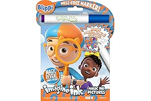 Blippi Bendon 59090 20-Page Imagine Ink Coloring Book with Mess-Free Marker