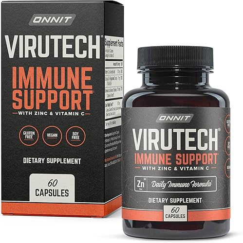 Onnit ViruTech fórmula antioxidante con vitamina C zinc y selenio 60 unidades