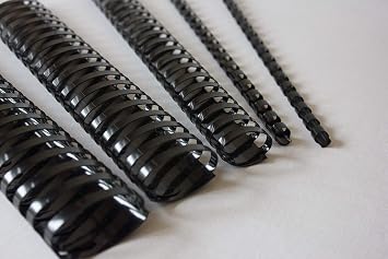 A5 Black Plastic Binding Combs, 14 Ring, 8mm, Box of 100