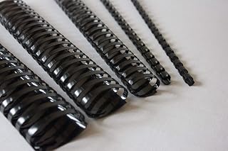 Bindekämme, A5, Schwarz, 100 Stück 6 mm Schwarz