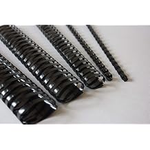 A4 Black Plastic Binding Combs, 21 Ring, 8mm, Box of 100