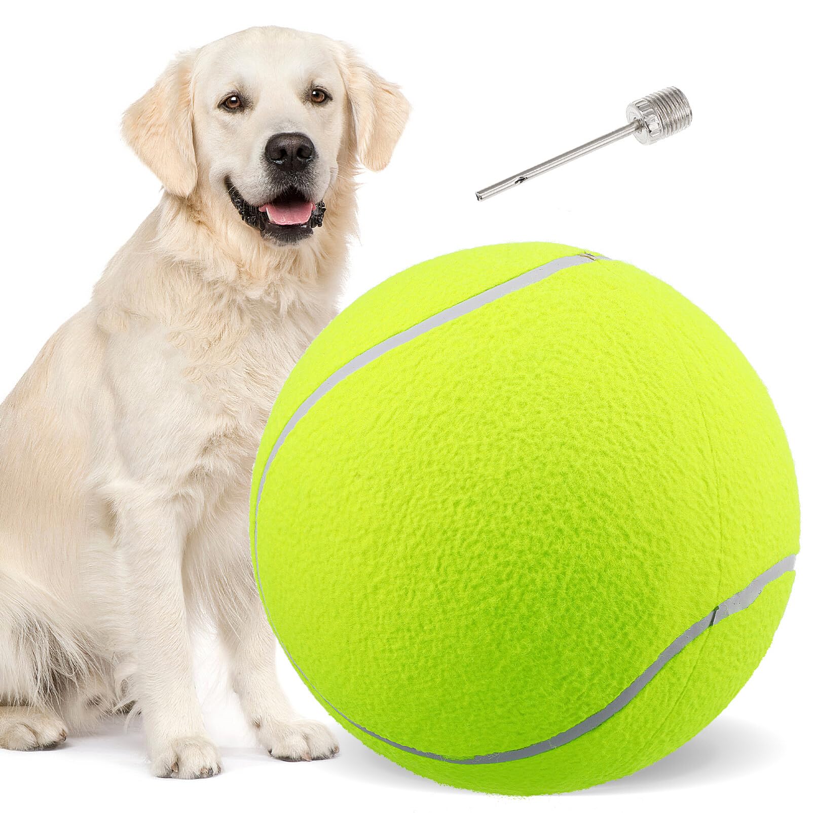 UEETEK Il Cane del Diametro 24CM mastica Il Pallone da Tennis Gigante della Sfera dell'animale Domestico per Il Grande Animale Domestico Che Gioca l'esercitazione