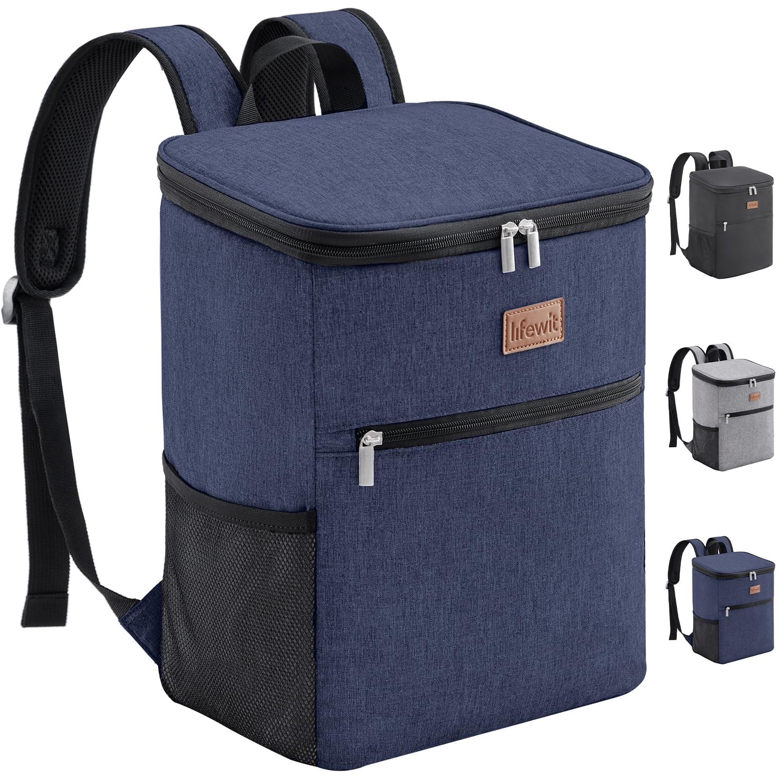 Lifewit 21L 30 Dosen Kühl Rucksack Kühlrucksack Kühltasche Picknicktasche Groß Isoliert Cooler Bag Männer Frauen für Strand, Picknick, Camping, BBQ, Wandern