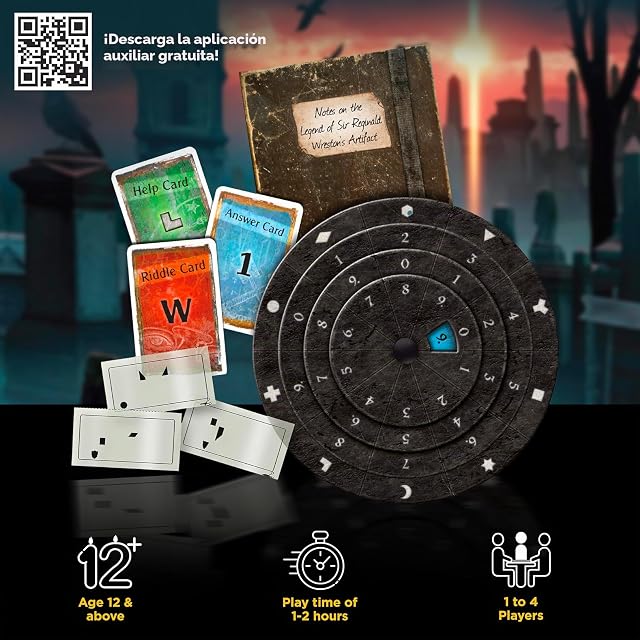 Foto 2 de 6 de Thames & Kosmos - Exit: The Cemetery of The Knight - Level: 3/5 - Unique Escape Room Game - 1-4 Players