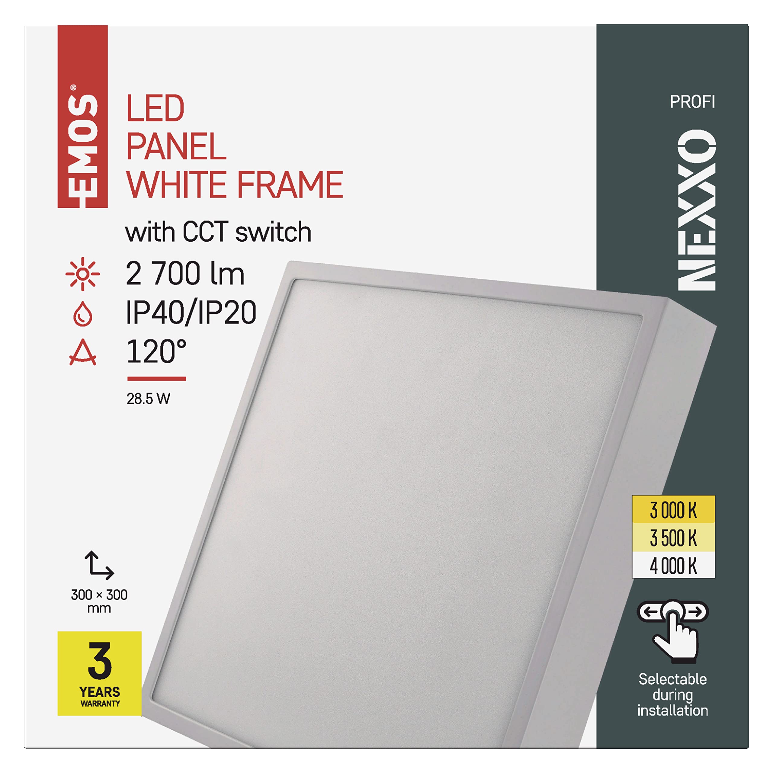 Plafon Led Techo Cocina Lámpara De Techo Plafon Led Sobrepor, 18 W, Cuadrada, 22 X 22 Pulgadas, Color Blanco Neutro, 4K Panel LED 3000 Lúmenes