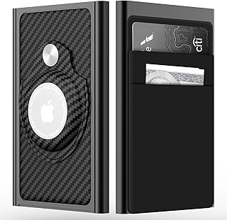 Airtag Wallet Men-Smart Wallet with Airtag Holder, Pop Up Wallet with Money Pocket, Air Tag Wallet, Card Holder RFID Blocking Wallet for Men Slim Minimalist