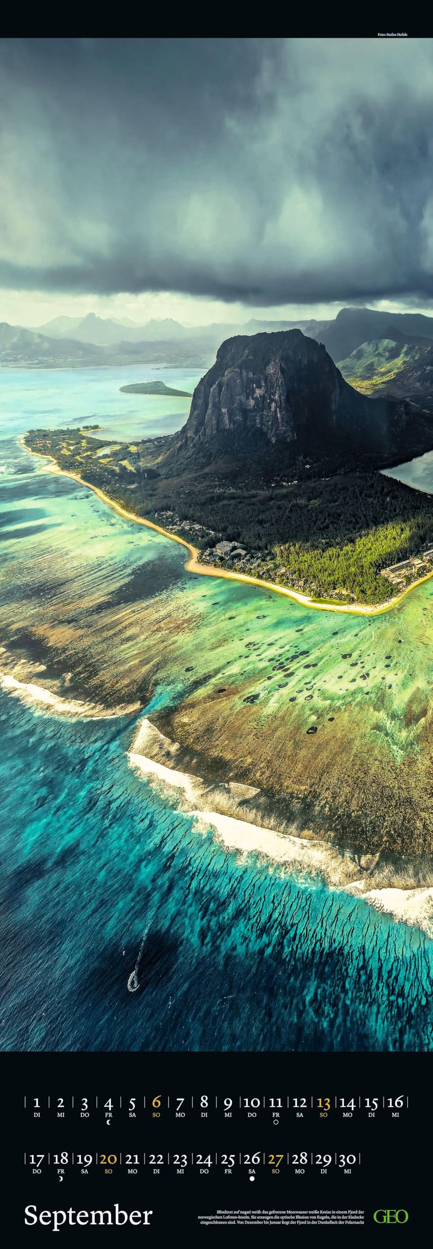 GEO - Vertikal XXL Magie des Augenblicks 2026 – Wandkalender 34x98 cm, Fotografie-Kalender mit 12 Monatsblättern, deutschem Kalendarium & Spiralbindung, Panorama-Naturkalender von Isabella Tabacchi