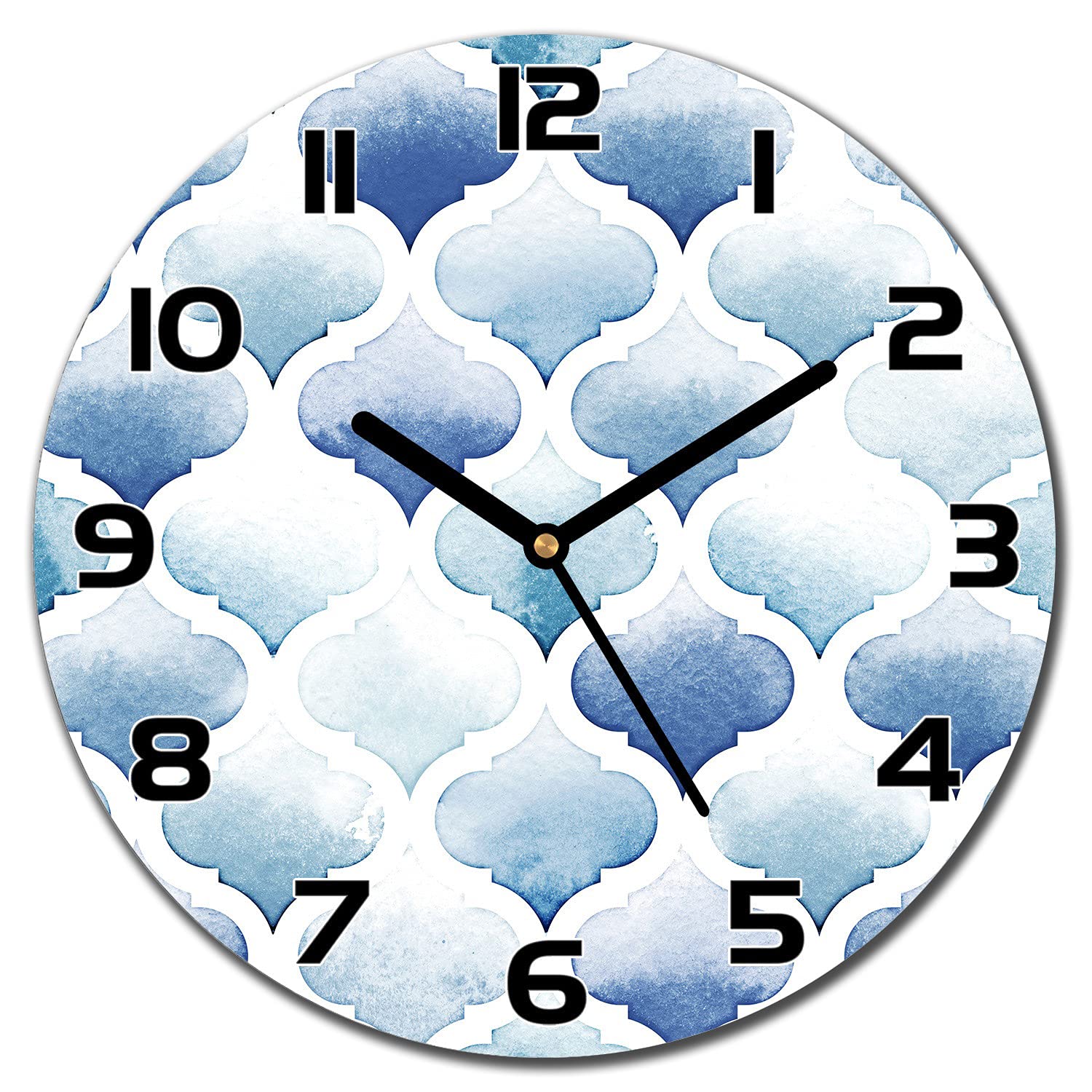 Horloge en verre brisez la monotonie de vos murs avec un style géométrique marocain