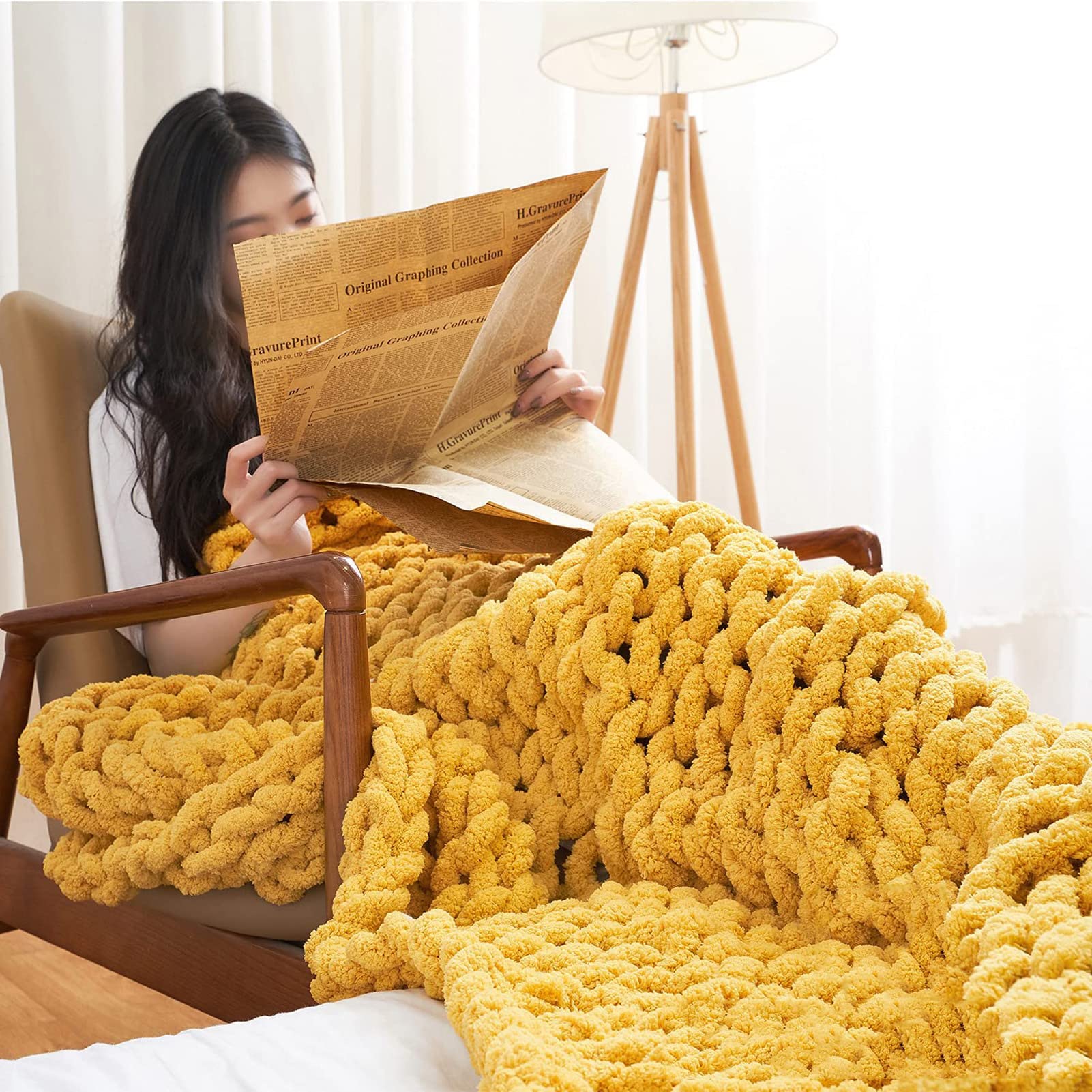 Luxuriöse Grobstrick-Überwurfdecke, Große Zopfstrick-Decke aus weichem, kuscheligem Polyester-Chenille, voluminöse Decken zum Kuscheln im Bett, Auf der Couch Oder Dem Sofa
