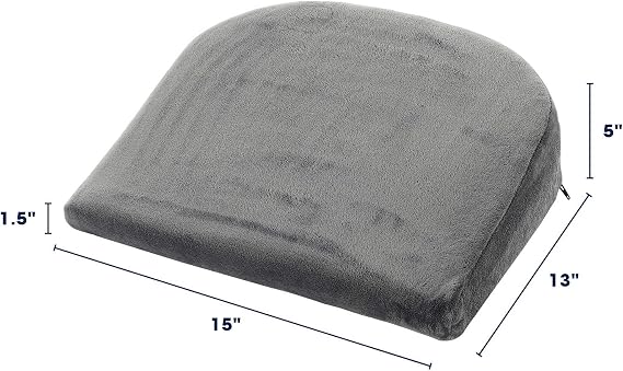 Cheer Collection Memory Foam Maternity Wedge Cushion | Pregnancy Pain Relief Belly Support Pillow with Removable Microplush Washable Cover