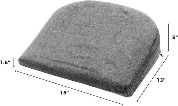 Cheer Collection Memory Foam Maternity Wedge Cushion | Pregnancy Pain Relief Belly Support Pillow with Removable Microplush Washable Cover
