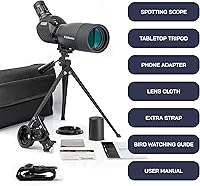 Vista 2 de Omano Smithsonian - Visores de observación para disparar objetivos – 20-60 x 60 pulgadas para observación de aves – El mejor visor de detección