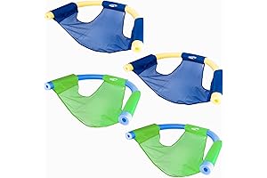 SwimWays Mesh Floating Pool Chair Noodle Sling for Kids 5 years old (4 Pack)