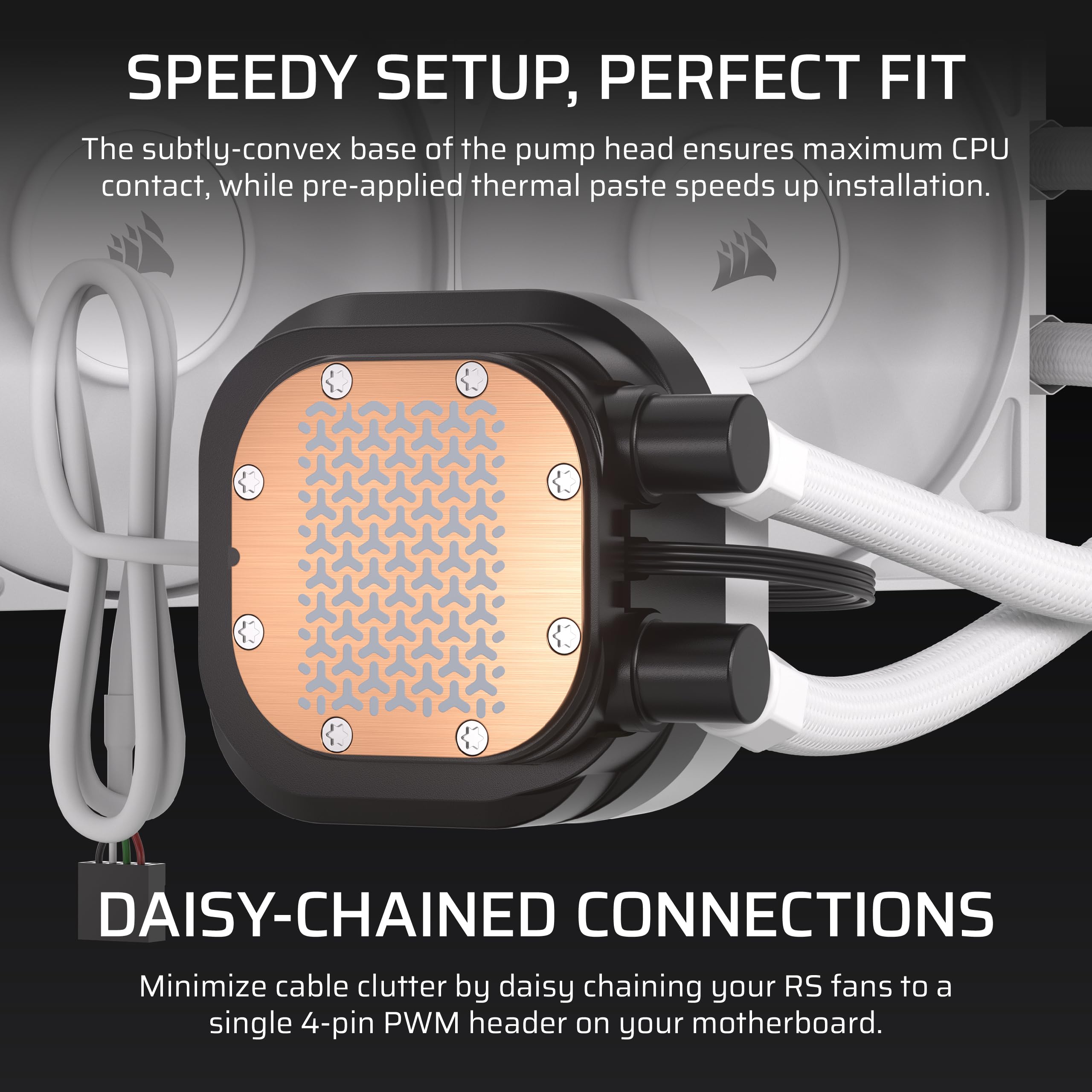 CORSAIR NATILUS 360 RS LCD ホワイト NAUTILUS 360 RS LCD Liquid CPU Cooler - White