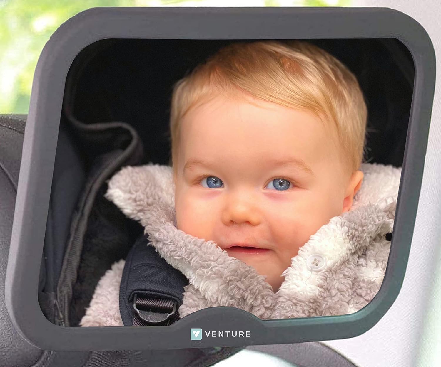 Venture Baby Car Mirror Shatterproof Baby Mirror for Car Seats, 360