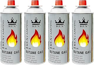 Mianova Wkłady gazowe 227 g, gaz butanowy, palnik Bunsen, kuchenka kempingowa, kuchenka gazowa, kuchenka gazowa, grill gazowy, lampa lutownicza, zestaw 4 butli gazowych