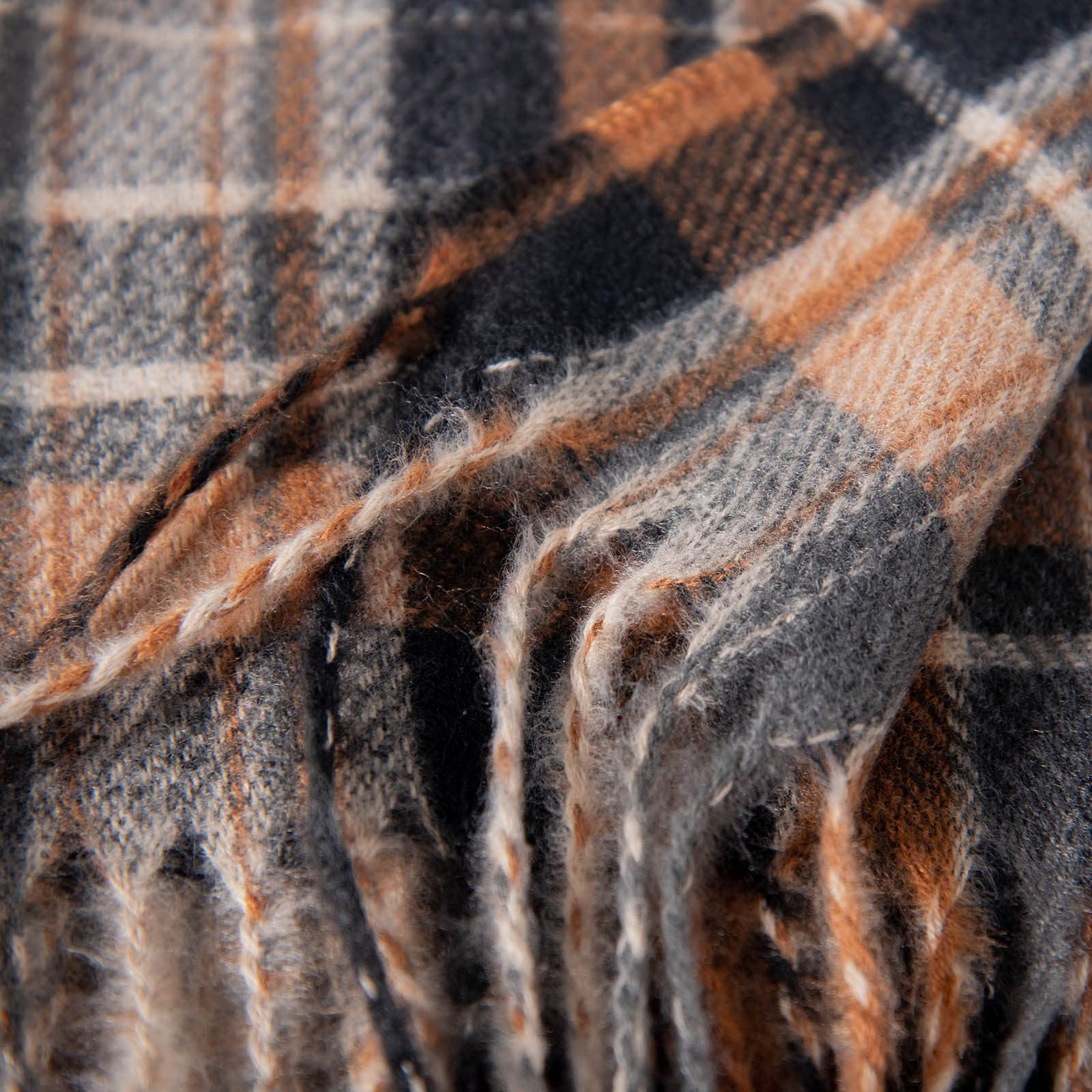 Sciarpa Scozzese Colorata Autunno e Inverno per Donna Sciarpa Calda con Frange ispessente Sciarpa da Uomo(E-A)