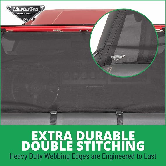 MasterTop Bikini Mesh Top Sunshade - Fits Jeep Wrangler YJ 1987-1995