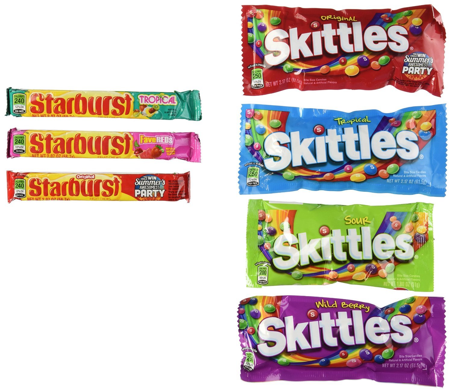 Skittles/Starburst Variety Pack 30 ct. (2 Pack) Hard