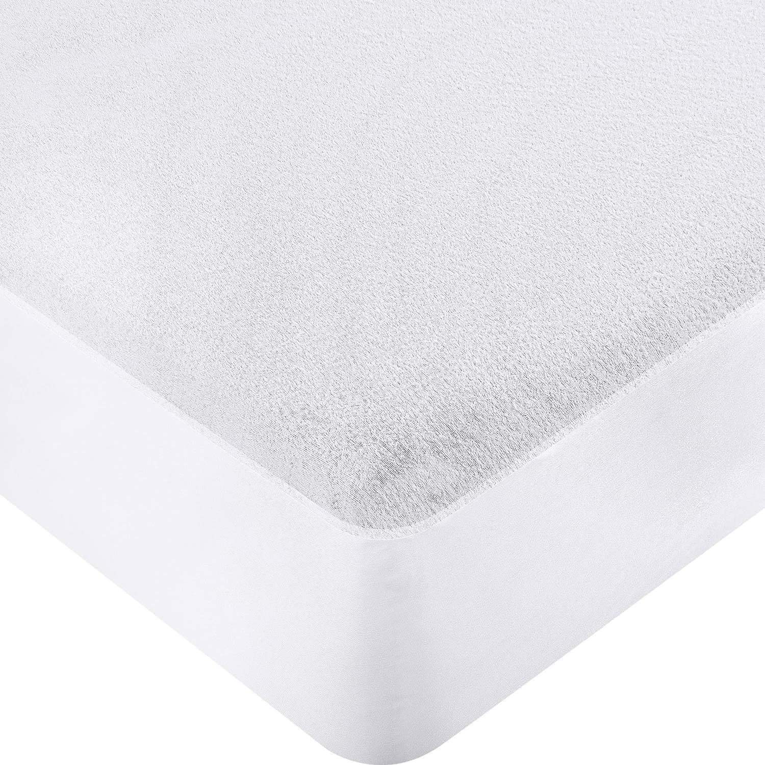 Coprimaterasso Matrimoniale Impermeabile Certificato OEKO-TEX, Proteggi Materasso, Traspirante, Lavabile, Stile Montato Tutto Intorno Elastico PARIS (Bianco, 2 POSTI 170X200 CM.)