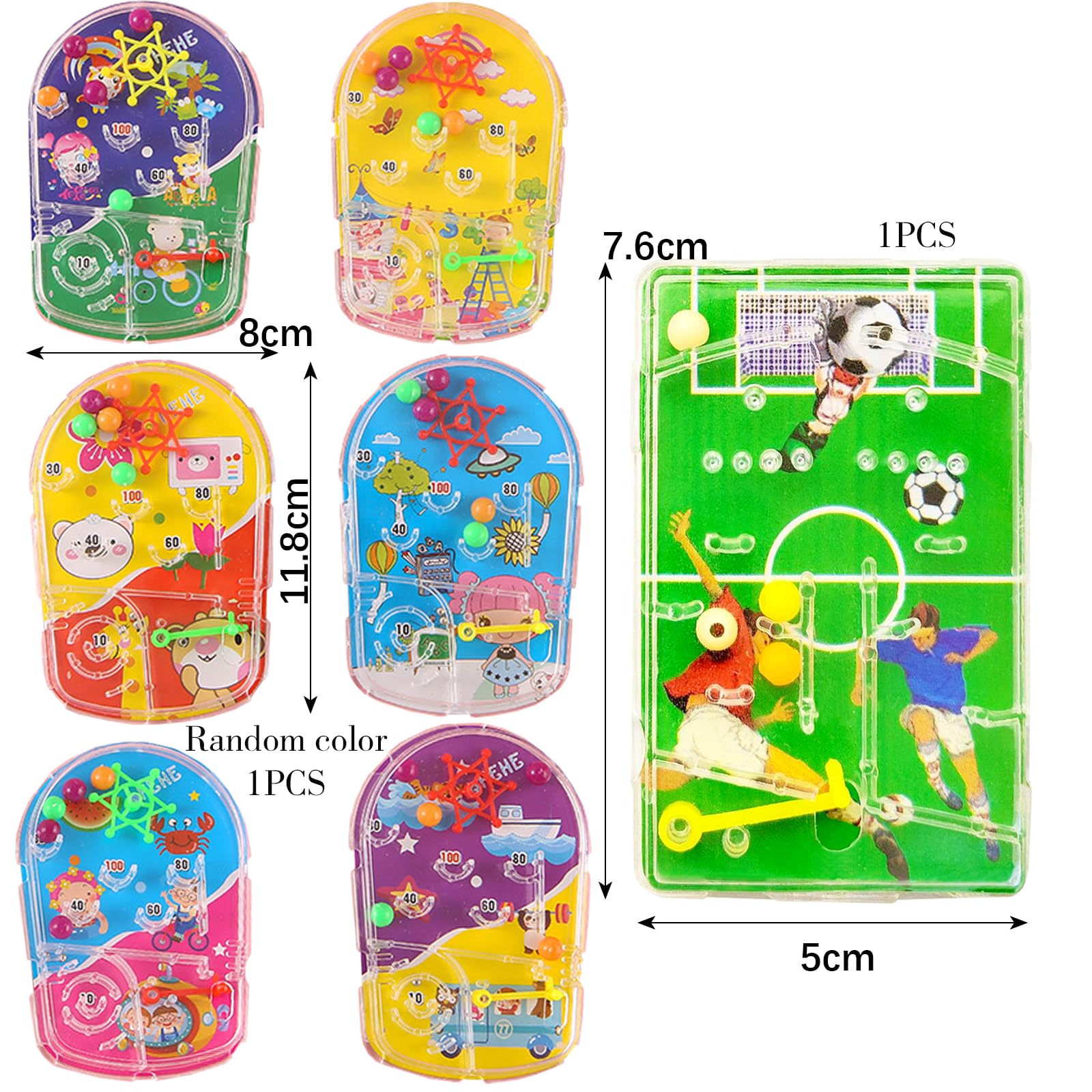 YZZT 2 in 1 Set Pinball Pack, Soccer Theme & Maze Pinball, Featuring a Soccer Theme for Boys and a Maze Challenge for Girls. Suitable for 2+, Enhance Your Child's Hand-Eye Coordination Through Play - Image 2