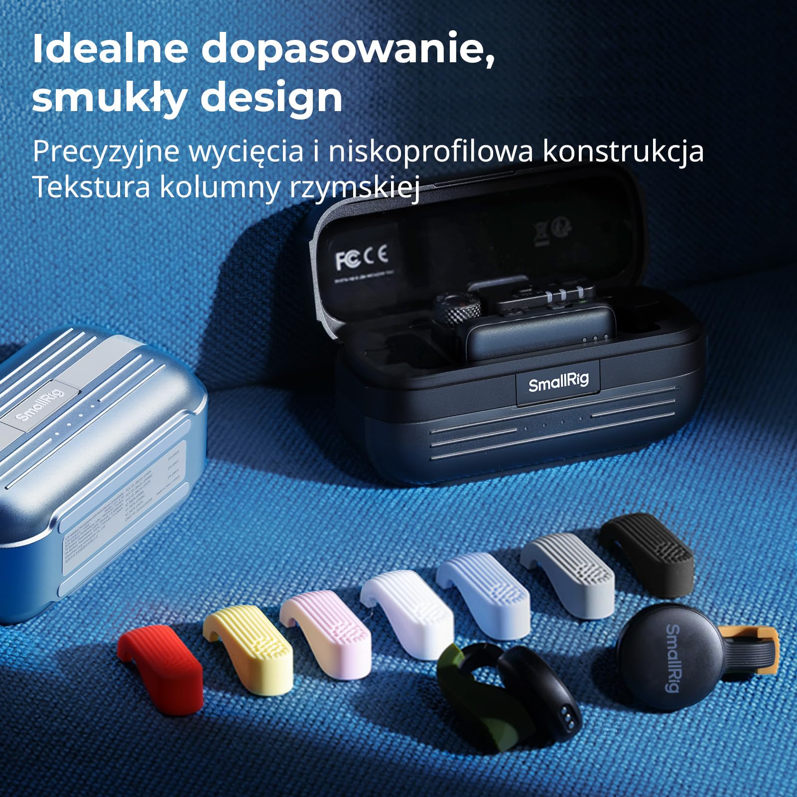 SMALLRIG Zestaw silikonowych etui S70 Wireless Microphone Transmitter (5714/5715/5716/5717/5718/5719), 9 kolorowych osłon ochronnych, akcesoria S70 MIC, montaż zatrzaskowy, 9 sztuk