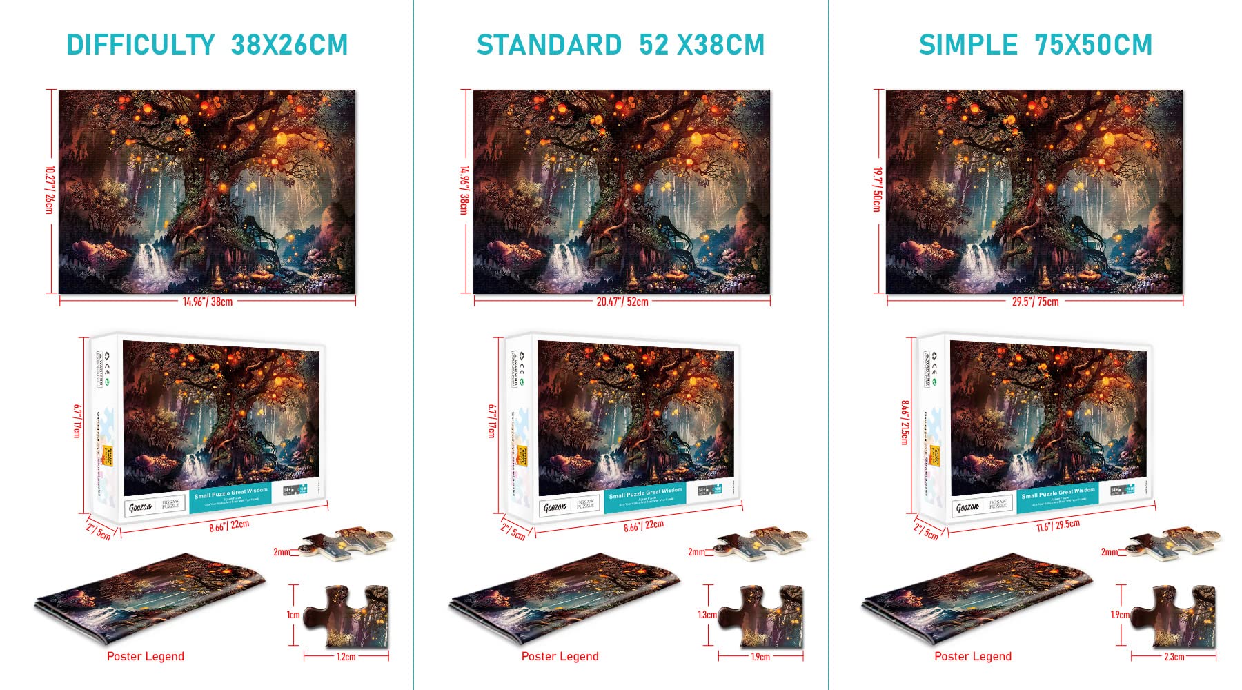 1000 Teile Puzzle Für Erwachsene - Premium Qualität Mit Poster, Perfekt Als Geschenk Oder Deko (70x50cm)