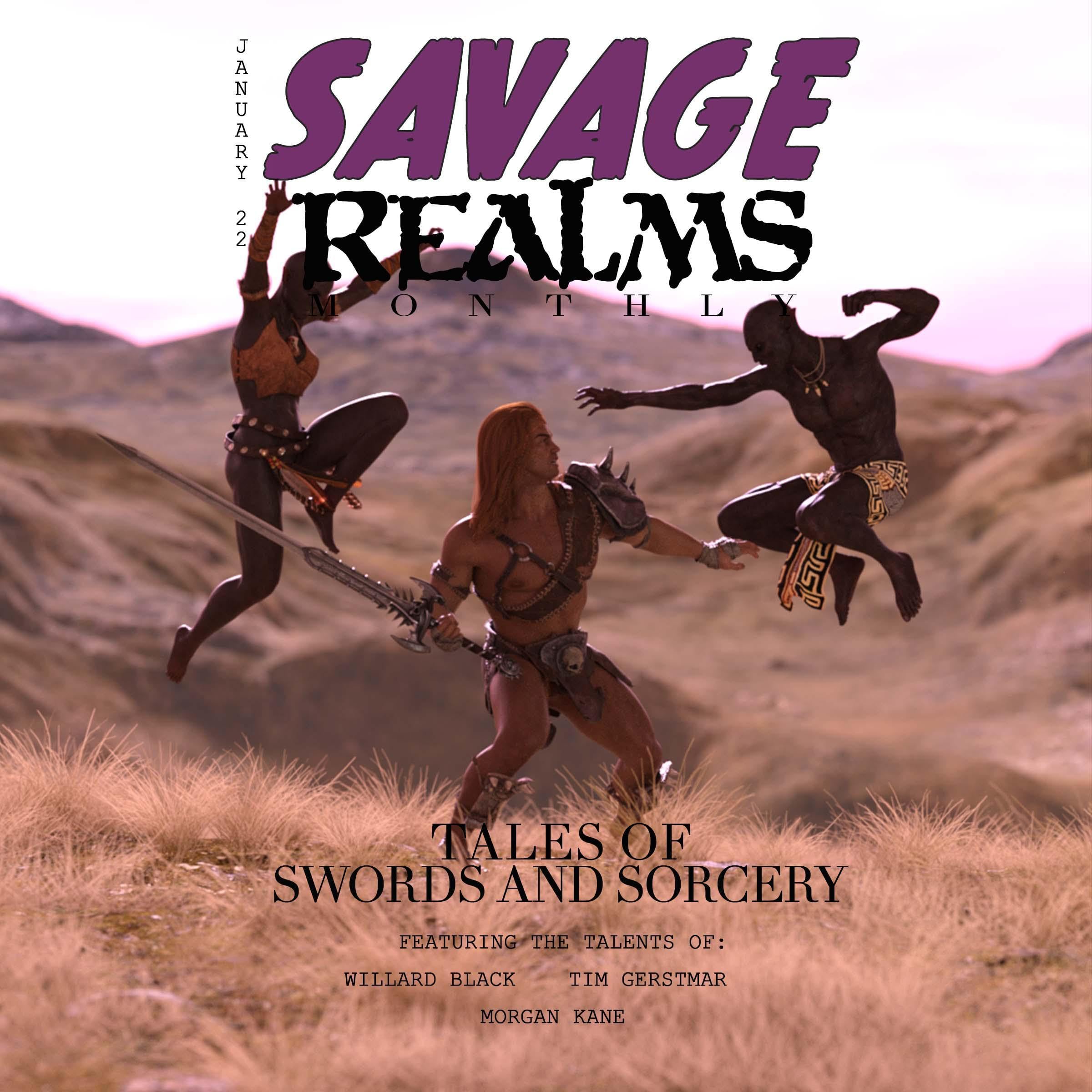 Cover art for Savage Realms Monthly: January 2022