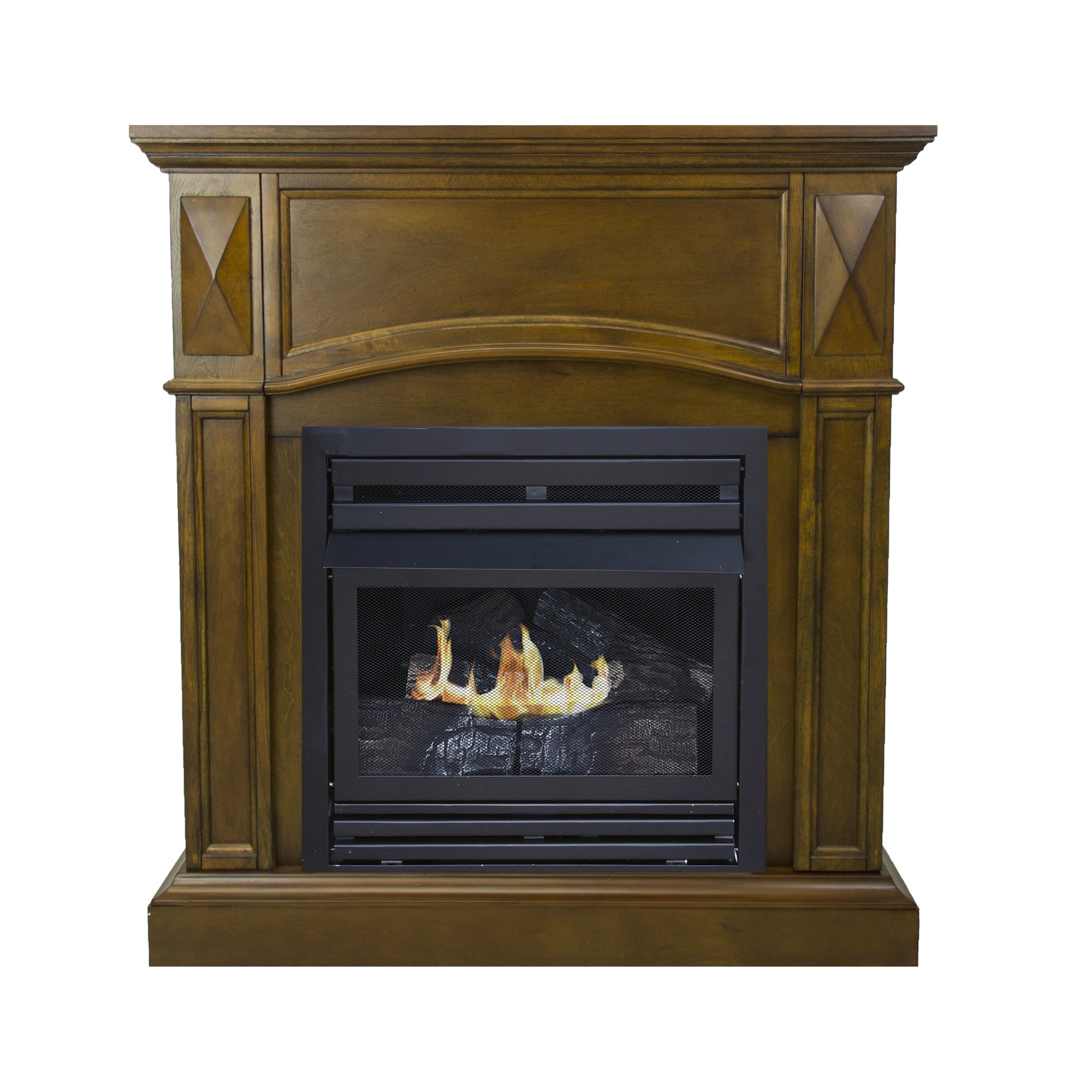 Pleasant Hearth 36 in. Liquid Propane Compact Heritage Vent Free Fireplace System 20,000 BTU