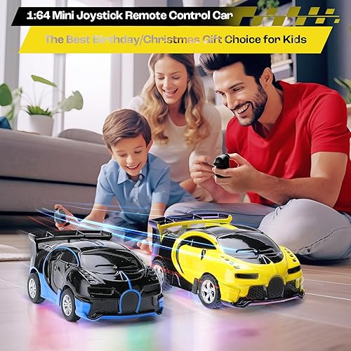 Miniatura 7 de Allnice Mini auto de control remoto a escala 164 para niños, autos a control remoto de acrobacias de 2.4 GHz, aleaciones de carreras, juguete para