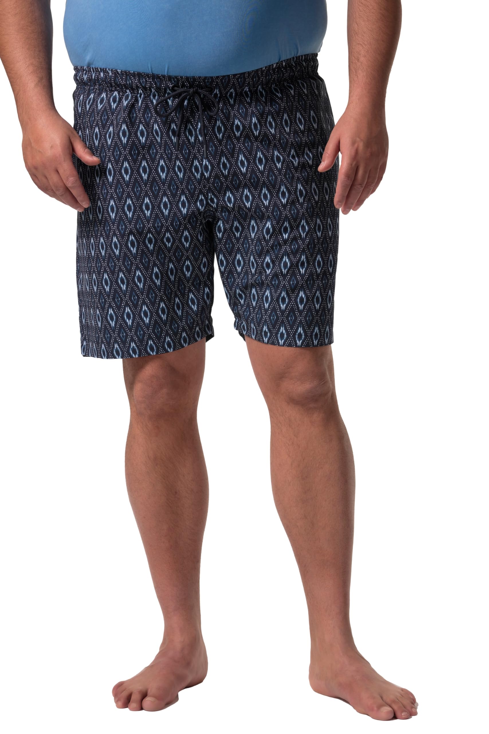 Men Plus Herren große Größen Übergrößen Menswear L-8XL Badeshorts Bauchfit, Alloverprint, 3 Taschen 838252