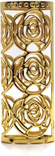 Miniatura 42 de Funda de metal para encendedor BIC J6 (diseño hueco para encendedor BIC de tamaño completo (floral negro hueco) Floral Hollow-negro,Floral