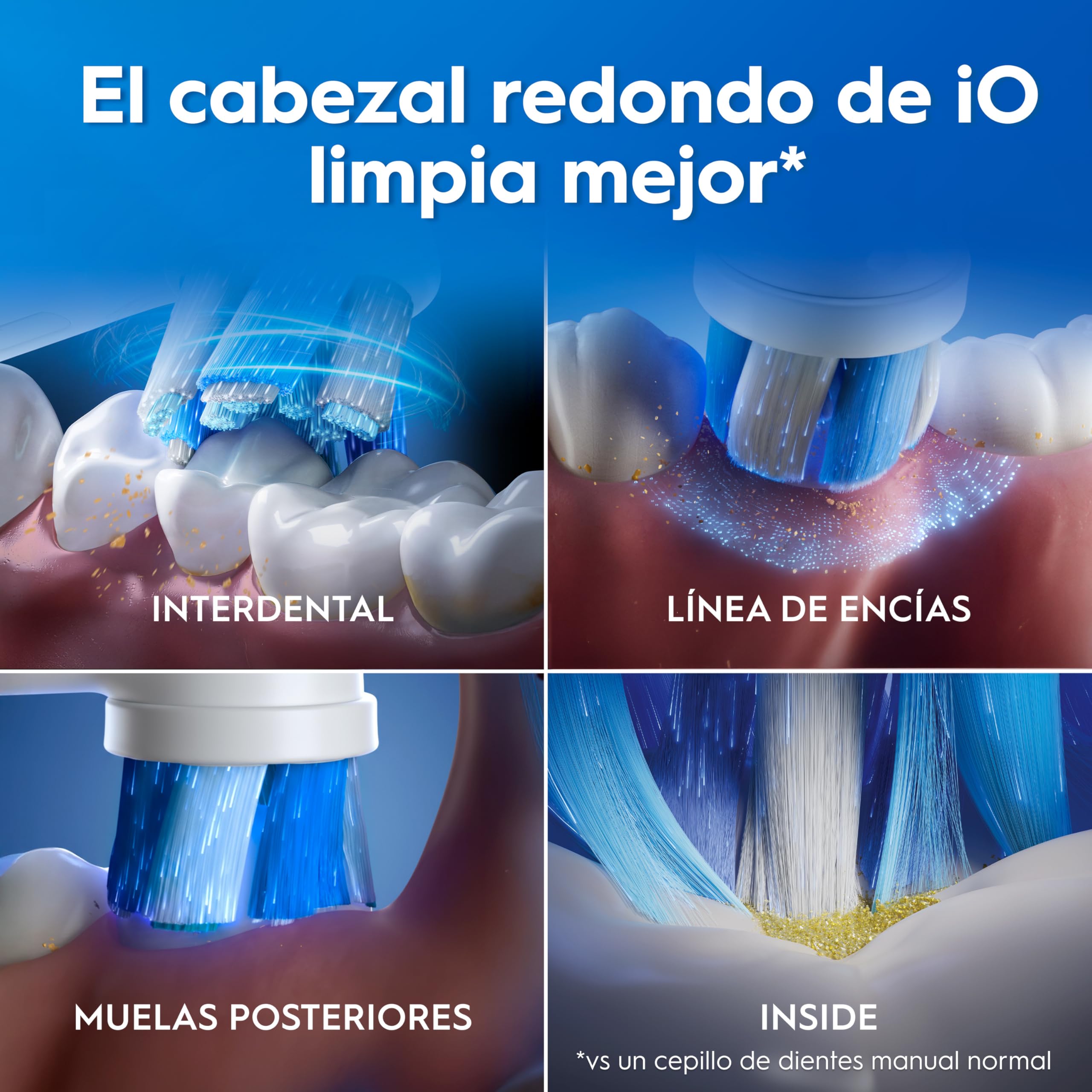 Oral-B iO 2 Cepillo de Dientes Eléctrico, 1 Cabezal, Estuche De Viaje, Verde Bosque - Cepillo Dental con Sensor De Presión, 3 Modos De Cepillado Y Temporizador, Soporte de Recambios de Viaje,