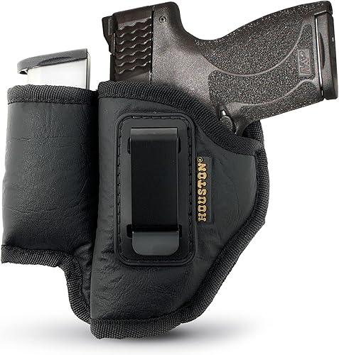 Miniatura 8 de Houston - Funda de piel ecológica para pistola de Houston, compatible con Glock 262733, SHIELD 45, XD-S 45, TAURUS G3C Taurus PT 111G2C, XD 9 MOD
