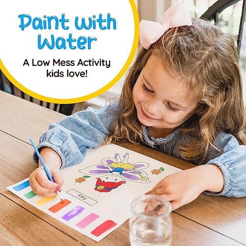 Miniatura 2 de Libro para colorear con agua para niños pequeños kit de actividades de pintura de acuarela para niños sin desorden - Artes y manualidades para