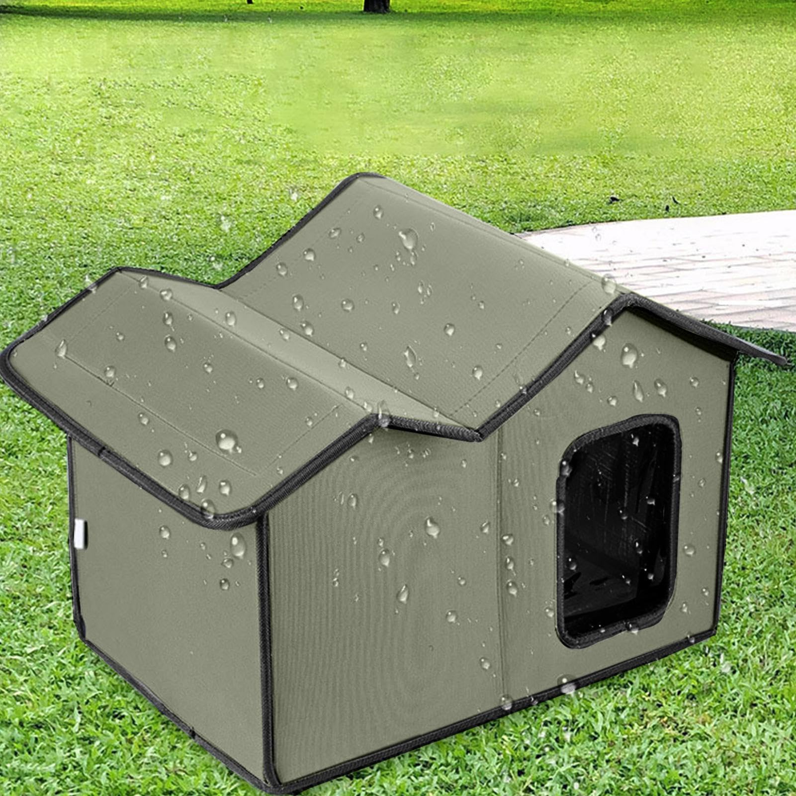 Casetta Per Gatti Da Esterno Rifugio Temporaneo Impermeabile Animali | Rifugio Esterno Per Gatti Giardino Balcone Patio Inverno Campeggio Gatti