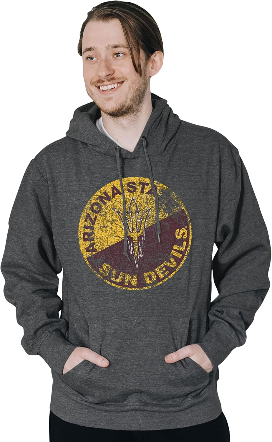 Blue 84 NCAA mens Hoodie Vintage Cap Dark Heather - Image 2