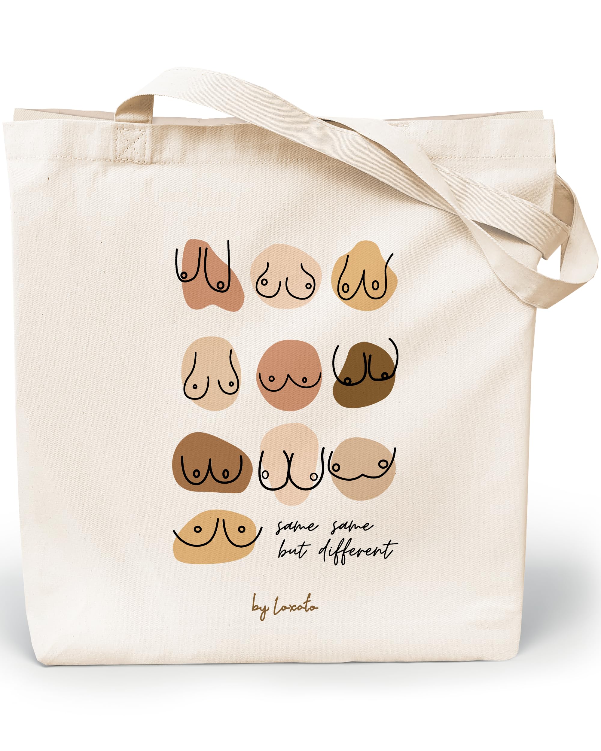 Bolsa Tela Tote Bag - Bolsos Bandolera Mujer - Bolsas de Algodón Natural 100% Reutilizables - Extra Ancho 8cm Asas Largas 70cm 220 gr/m2 - Bolsas de Tela Bonitas — view 17