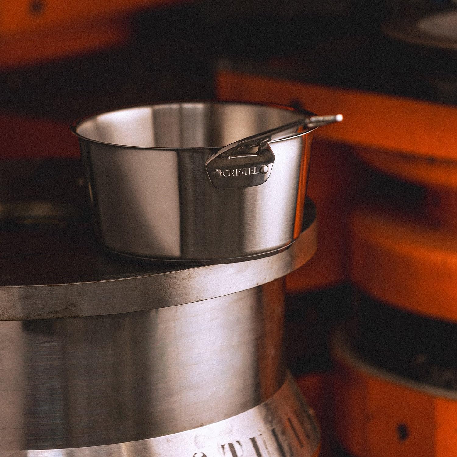 Cristel 1826 Collection 2 Qt. Saucepan, Made in France, 18/10 Stainless Steel, 3-Ply Construction, Double Riveted Fixed Handle, Oven and Dishwasher Safe