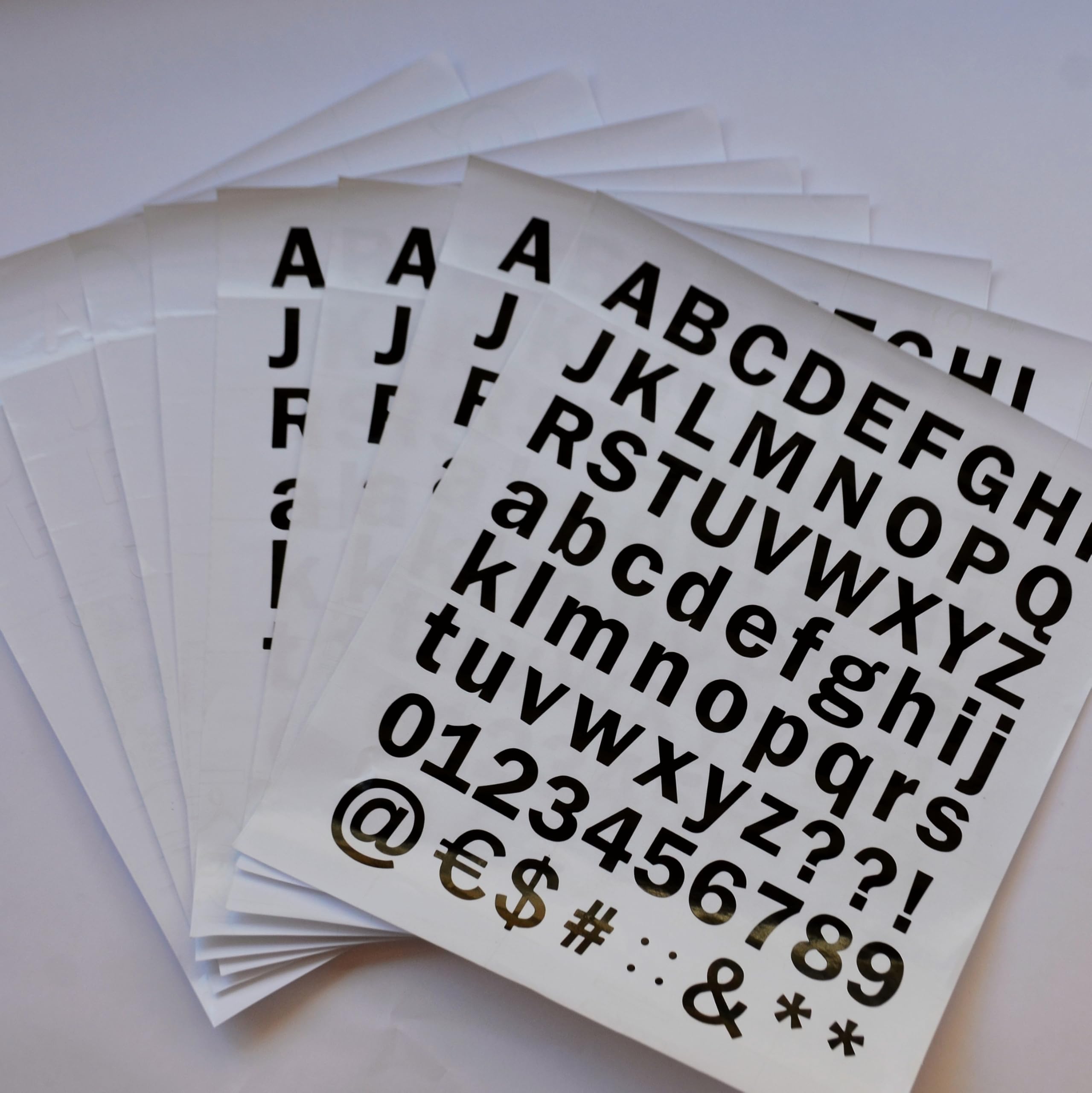 Photo 1 of 1 Inch Vinyl Letter Stickers, 592 PCS Waterproof Self Adhesive Alphabet & Number Decals, Black & White Mailbox Letters for Signs, Storage Bins, Lockers, Office Organization & Classroom Labels