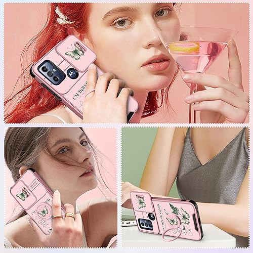 Miniatura 6 de Funermei Funda para teléfono Motorola Moto G Pure 2 en 1, funda para teléfono Moto G Power 2022, funda para Moto G Play 2023 para mujeres, diseño