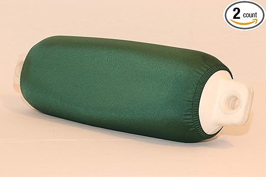 Boat Fender Cover (2 per pkg) Fits Taylor Made Large #1028 (26"x20") by Kansas Creations (Hunter Green)