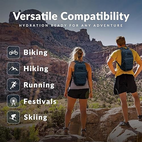 Miniatura 6 de Mochila táctica de hidratación pequeña 10L Molle Pack para senderismo al aire libre Grava Ciclismo Ciclismo de montaña con vejiga 2.5L