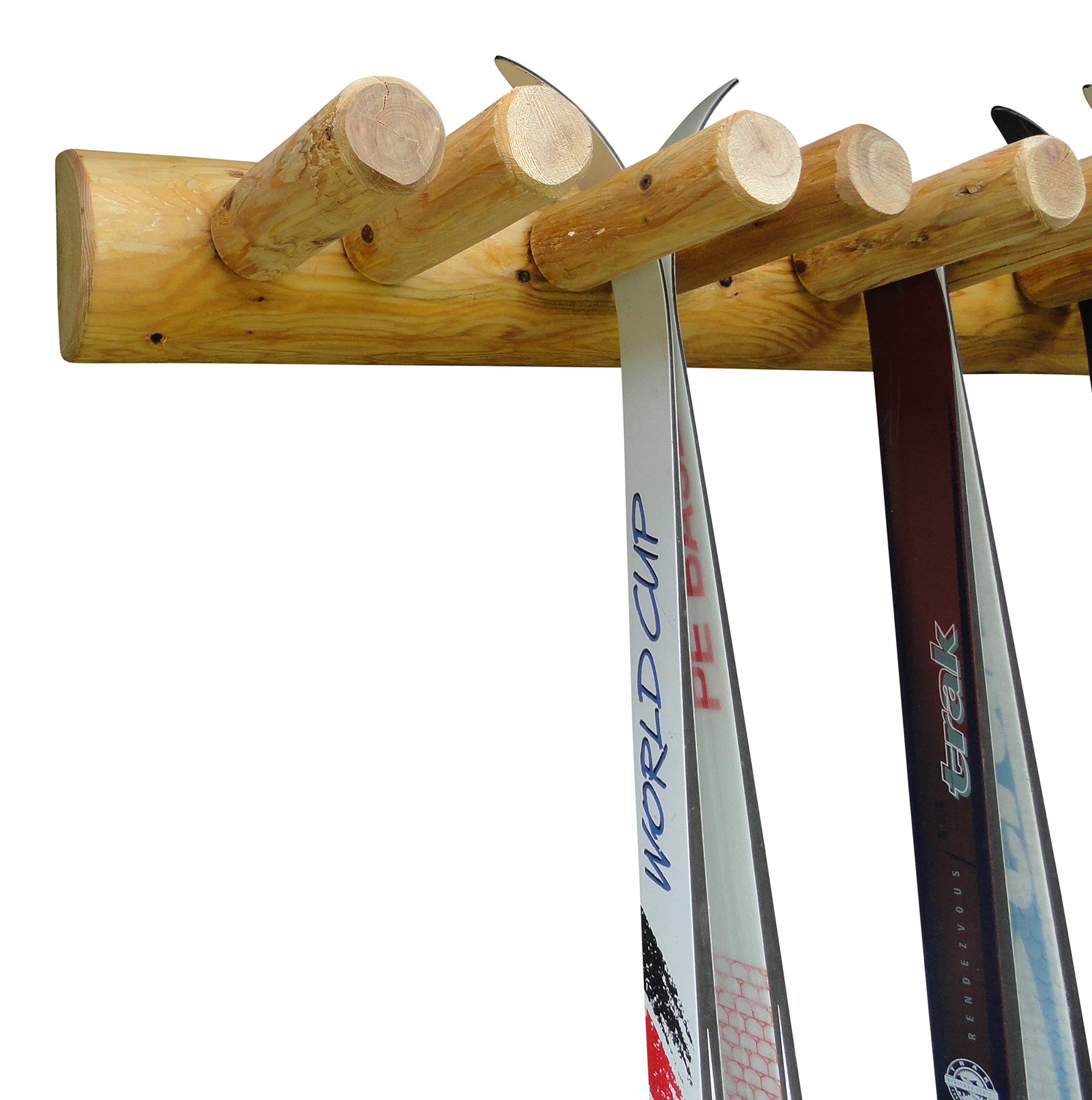 Amazon.com : Log Kayak Rack - 6-Place Log Ski Rack, Ski Storage Rack ...