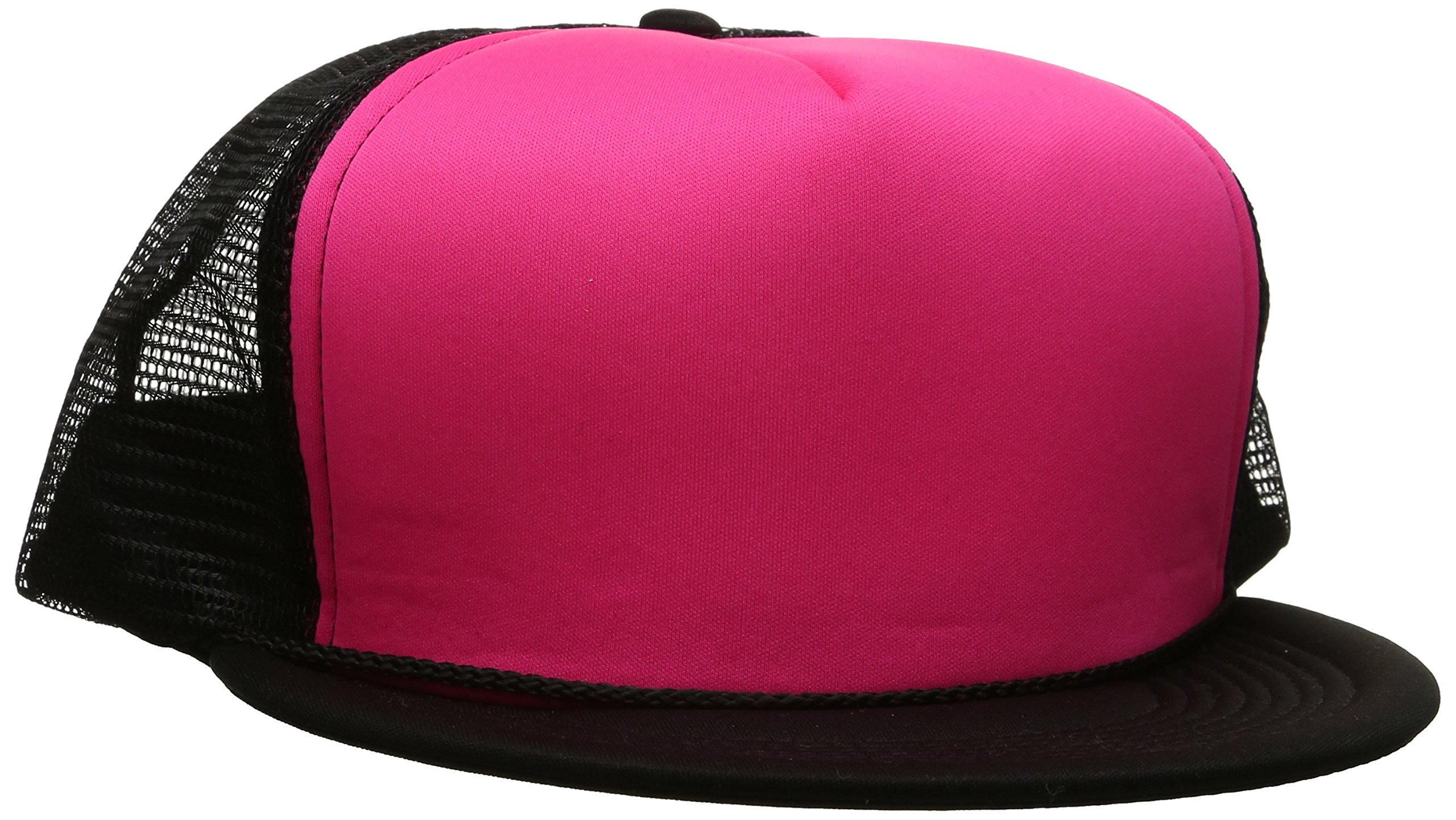 DECKY Flat Bill Neon Trucker Cap