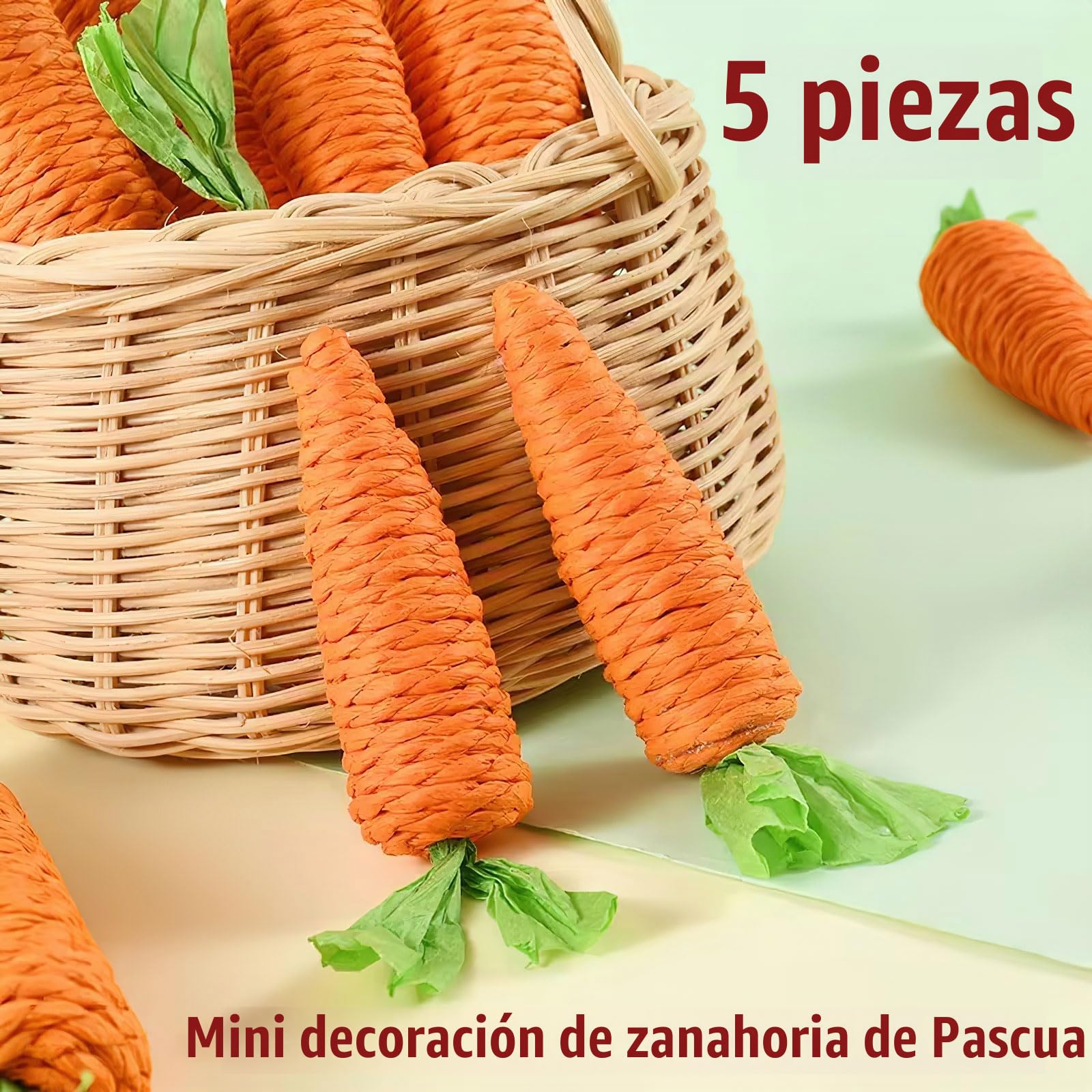 Amazon.com: Ylapagne 5 piezas de mini zanahoria decorativa de